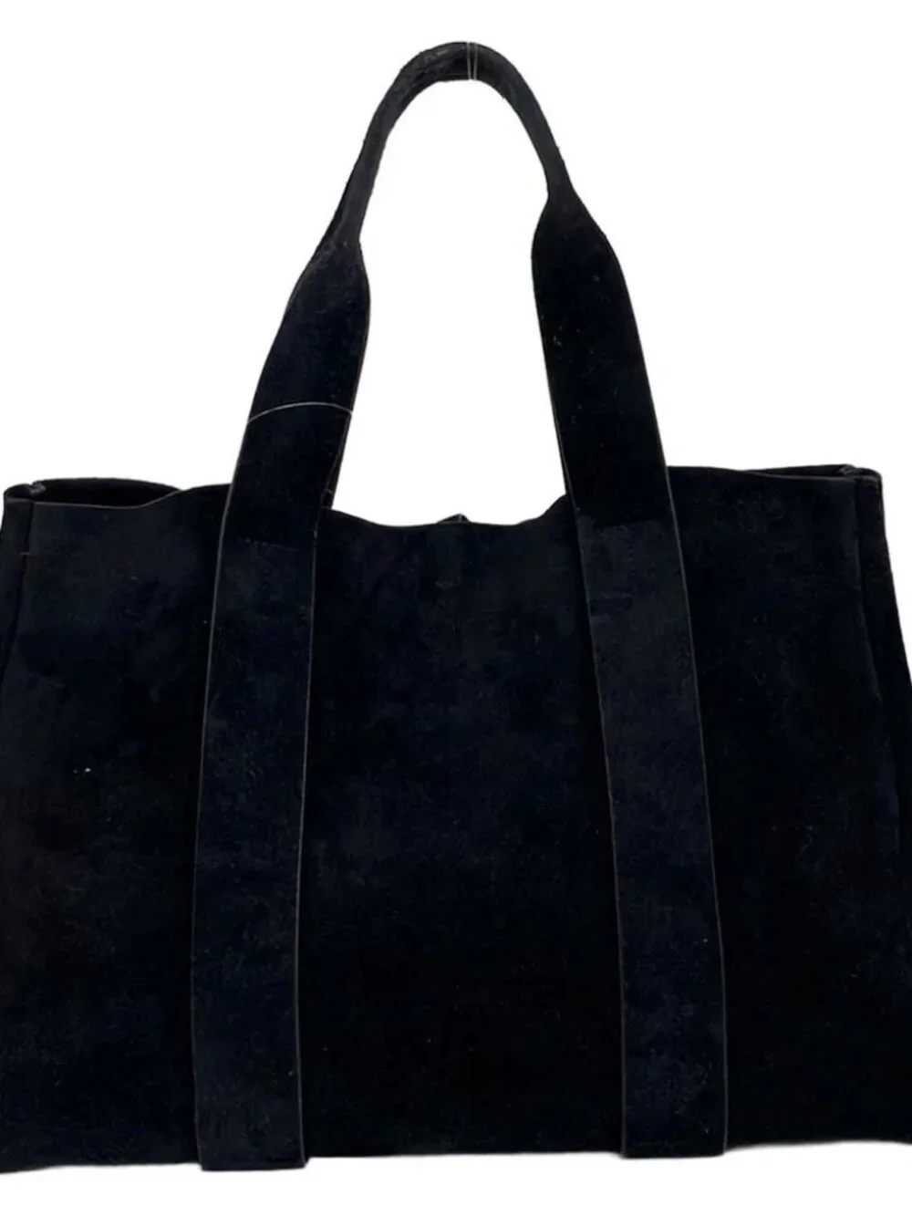 Theory Dark Navy Suede Tote Bag
